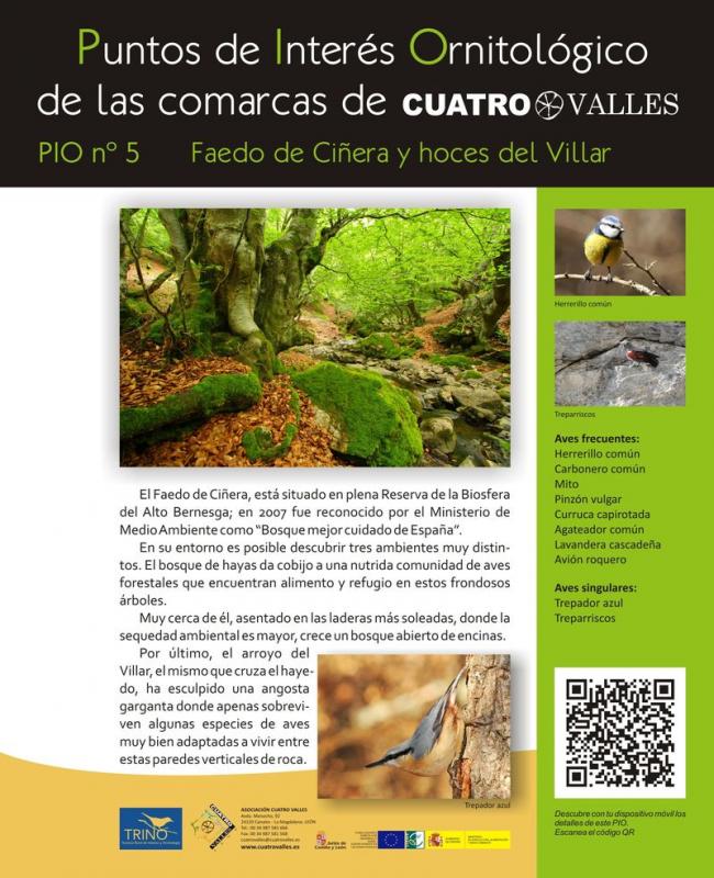 Faedo de Ciñera y hoces del Villar
