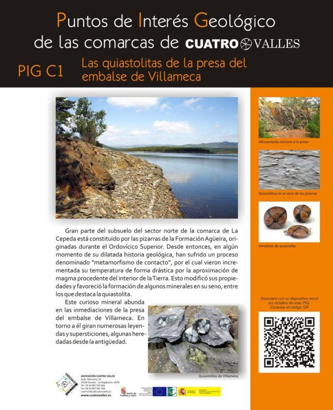 Las quiastolitas de la presa del embalse de Villameca